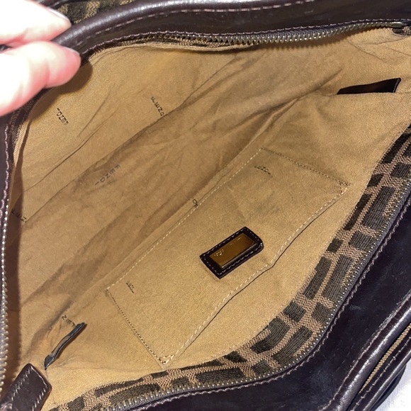 Fendi Zucca Logo/Charm Shoulder Bag - Picture 10 of 17